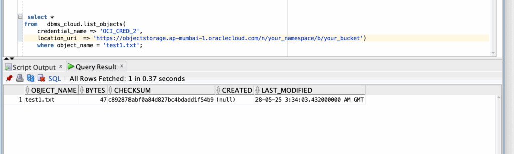 Store and Access Files in OCI Bucket Using DBMS_CLOUD in Oracle APEX