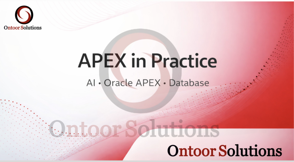 Bringing AI to Oracle APEX: Real-World RAG with Oracle 23ai