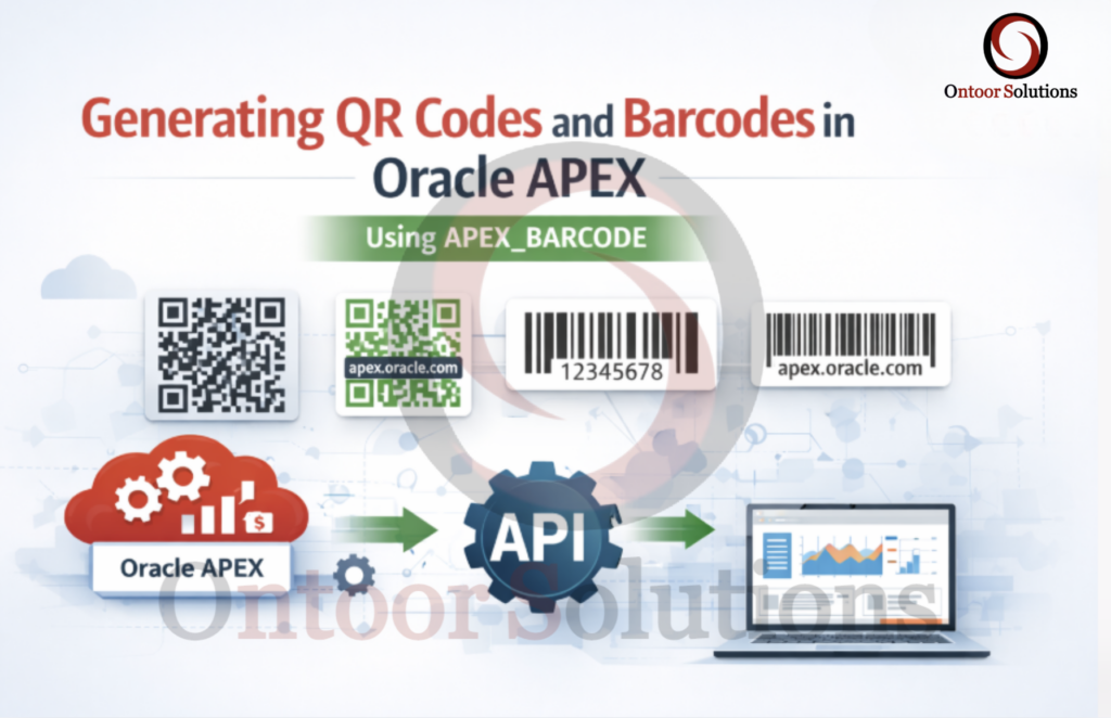 Generating QR Codes and Barcodes in Oracle APEX Using APEX_BARCODE